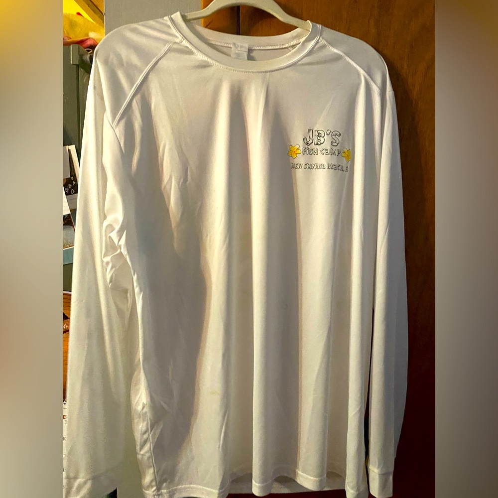 Paragon long sleeve, sun protection shirt. JB fish camp in New Smyrna Beach.